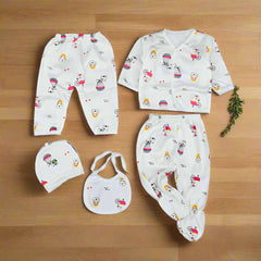 Air Balloons Baby Boy Baby Girl 5 Piece New Born Winter Starter Set