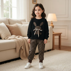 Little Cute Bunny Superior Quality 2 Piece Girl Winter Dress