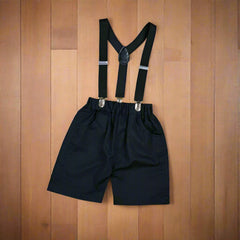 Baby Boy Toddler Boy I LOV NY Bowtie Shirt Shorts & Suspender Set – Stylish Outfit for Special Occasions