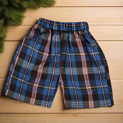 Baby Boy Toddler Boy 2-Piece Stunning Festive Summer Outfit – Shirt with Checkered Waistcoat, Bowtie & Shorts Set, Stylish Outfit for Special Occasions