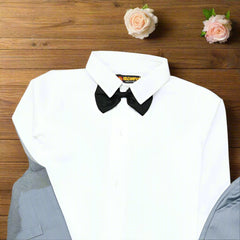 Boys' Formal 3-Piece Outfit Set – Dress Shirt, Vest & Pants for Weddings & Special Occasions