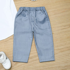 Boys' Formal 3-Piece Outfit Set – Dress Shirt, Vest & Pants for Weddings & Special Occasions