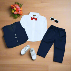 Classic 3-Piece Boys' Formal Outfit Set – Perfect for Weddings, Parties & Birthdays