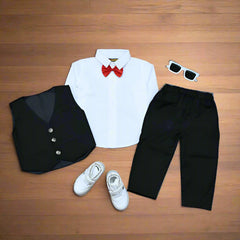 Classic 3-Piece Boys' Formal Outfit Set – Perfect for Weddings, Parties & Birthdays