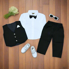 Elegant 3-Piece Boys' Formal Outfit Set – Perfect for Weddings, Parties & Birthdays