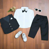 Olive Green Boys' 3-Piece Formal Outfit – Perfect for Weddings & Special Events