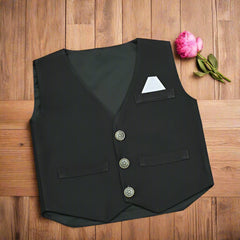 Olive Green Boys' 3-Piece Formal Outfit – Perfect for Weddings & Special Events