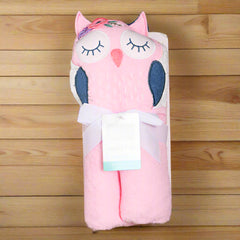Hudson Baby Boho Chic Owl Hooded Towel
