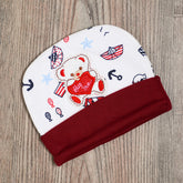 New Born Baby Teddy Bear Soft Cotton Cap