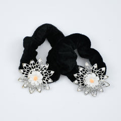 Girls Stylish & Fashionable Fancy Velvet Hair Scrunchies Set