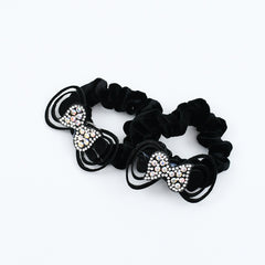 Stylish & Fashionable Fancy Hair Velvet Girls Scrunchies Set