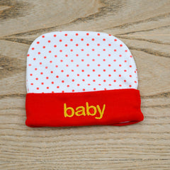 Polka Dots 100% Cotton New Born Baby Cap