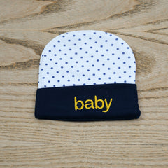 Polka Dots 100% Cotton New Born Baby Cap