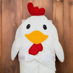 Hudson Baby Rooster Hooded Bath Towel