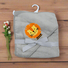 Luna King Lion Baby Hooded Bath Towel