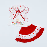 Little Bunny Polka Dots Baby Girls 2-Piece Shirt with Skirt Set