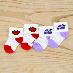 New Born Soft Feel Fruits Socks Set