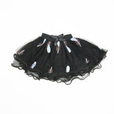 Fancy Embroidered Mesh Girls Skirts