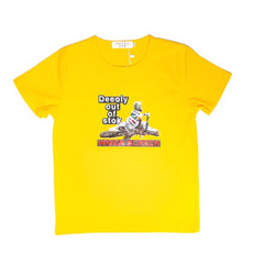 Premium Quality 100% Cotton Boys Round Neck Half Sleeves Dirt Bike T Shirt