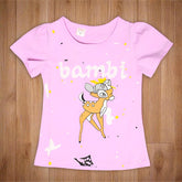 Girl Half Sleeves Superior Quality Cotton Bambi T Shirt