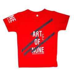 Boys Art of None Round Neck Half Sleeves T Shirt