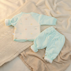 Little Ears Infants Baby Boy Baby Girl 2 Piece Quilted Dress