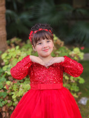 Shimmer & Shine Princess Gown – Girls' Party Dress with Sequin Bodice for Birthdays, Parties, Weddings & More (Ages 1–12 Years)