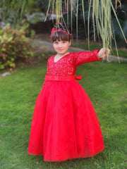 Shimmer & Shine Princess Gown – Girls' Party Dress with Sequin Bodice for Birthdays, Parties, Weddings & More (Ages 1–12 Years)