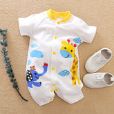 Animal Love Premium 100% Cotton Baby Boy Romper – Soft & Comfortable Summer Outfit