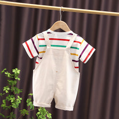 Superior Quality Baby Dino 2 Piece Toddler Girl Boy Shirt Dungaree Short Dress