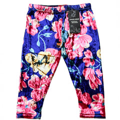 Dreams Floral Crystal Velvet Tights