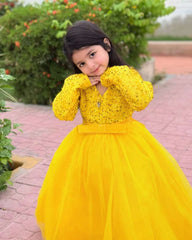 Shimmer & Shine Princess Gown – Girls' Party Dress with Sequin Bodice for Birthdays, Parties, Weddings & More (Ages 1–12 Years)