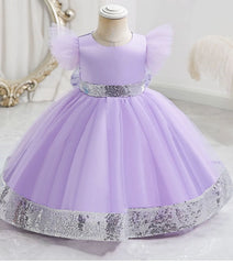 Elegant Fairy Princess Frock with Shinny Sequin Look