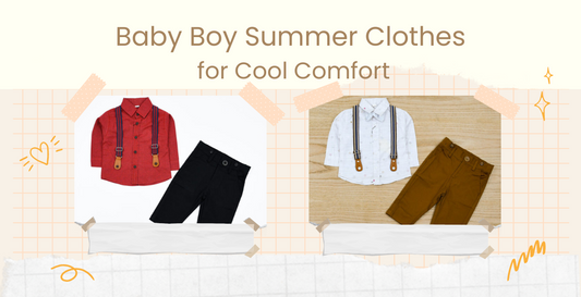 CARE GROW GROOM KIDS BABY BOY SUMMER CLOTHES FOR COOL COMFORT