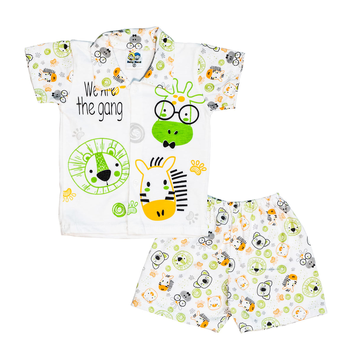 2 Pieces New Born Shirt Shorts Set