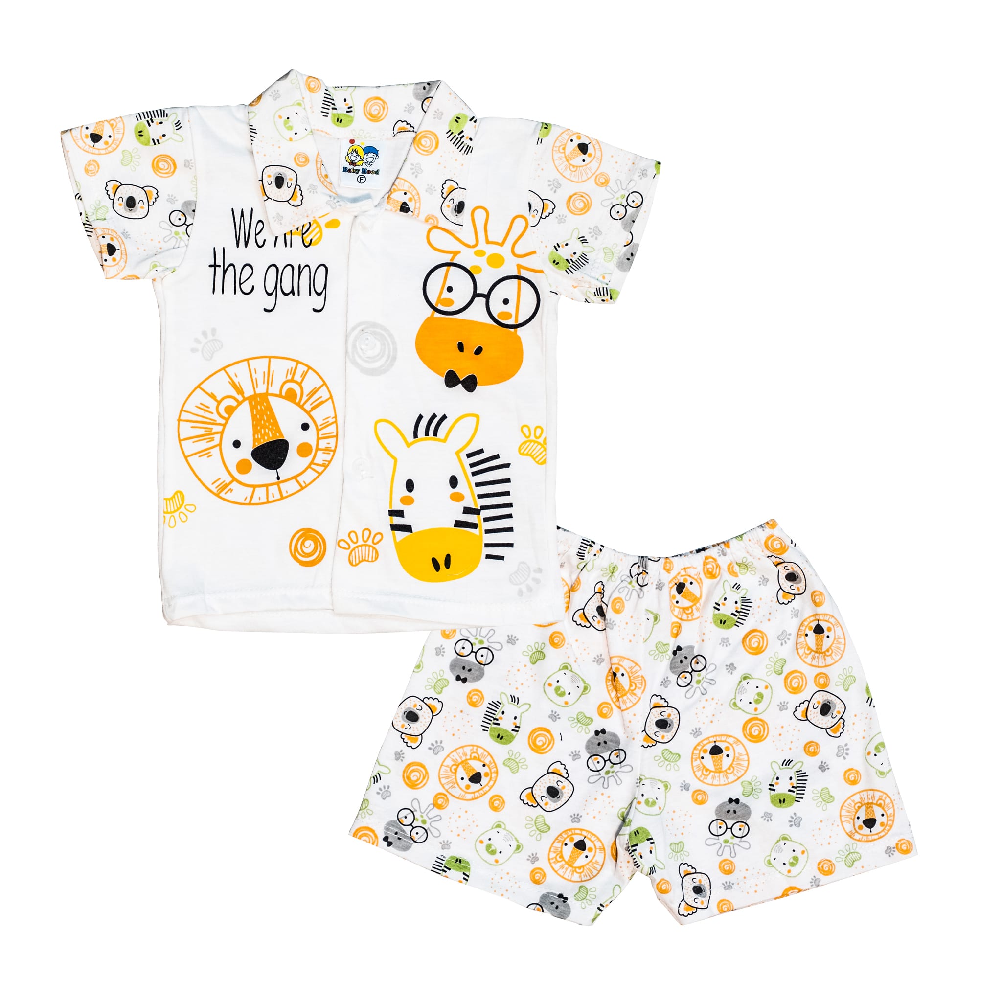 2 Pieces New Born Shirt Shorts Set