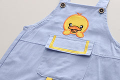 Superior Quality Little Ducky 2 Piece Toddler Girl Toddler Boy Shirt Dungaree Short Dress