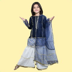 Girls Gharara, Shirt & Dupata Dress