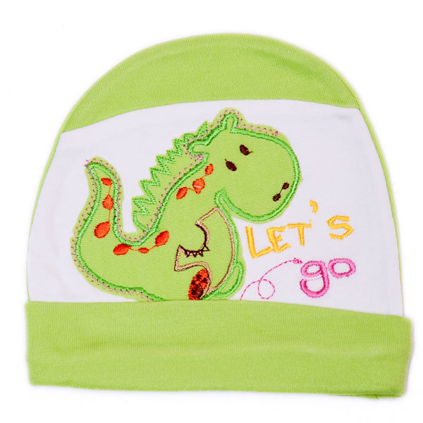 New Born Baby Let's Go Soft Cotton Dinosaur Cap