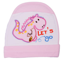 New Born Baby Let's Go Soft Cotton Dinosaur Cap