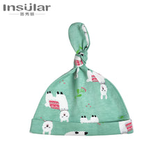 Insular Baby Knot Beanie Hat – Soft Cotton Cap with Cute Animal Prints