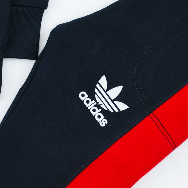 Wide Strap Pattern Adidas Logo Boy Track Suit Lounge Wear