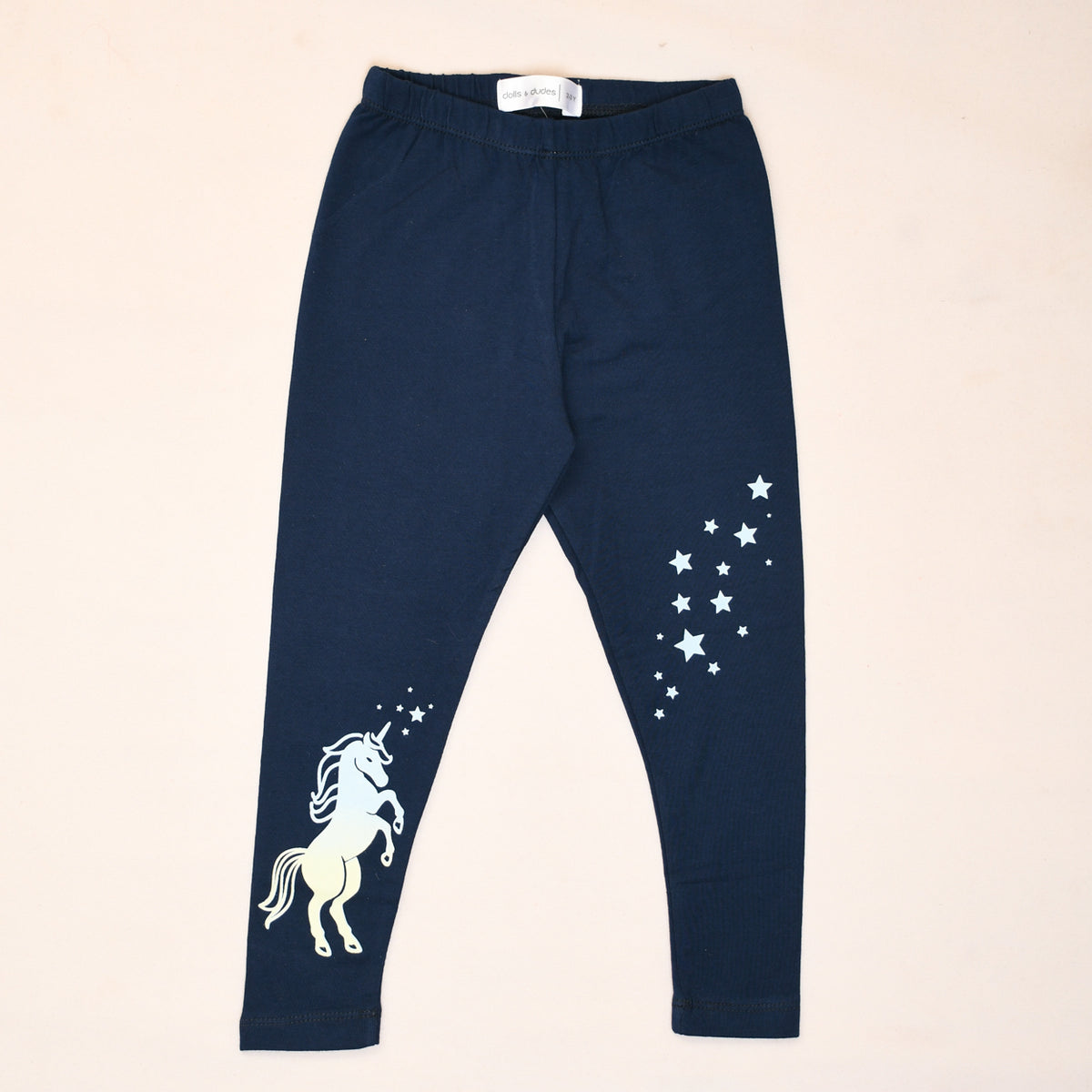 UNICORN SIGN NAVY BLUE GIRL TIGHTS