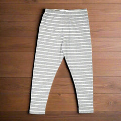 STRIPES TIGHTS IN LIGHT GREY AND WHITE COLOR