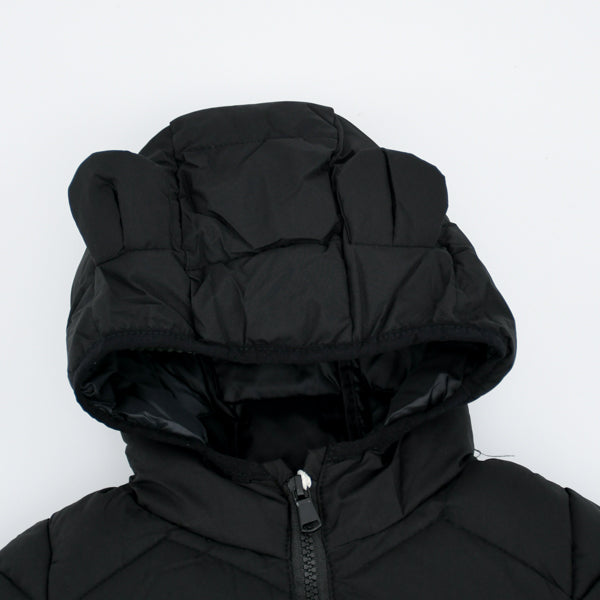 Unisex Wind Blocker Puffer Jacket With Hood