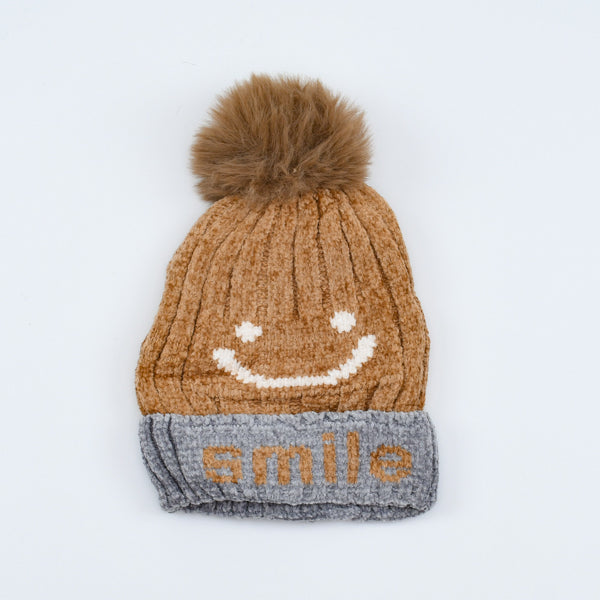 Stylish Smile Pom Pom Beanie