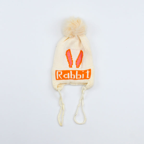 Stylish Rabbit Pom Pom Beanie