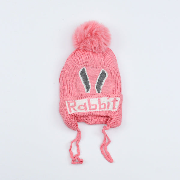 Stylish Rabbit Pom Pom Beanie