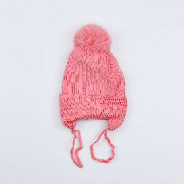 Stylish Rabbit Pom Pom Beanie