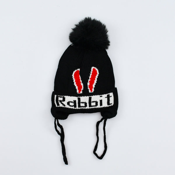 Stylish Rabbit Pom Pom Beanie